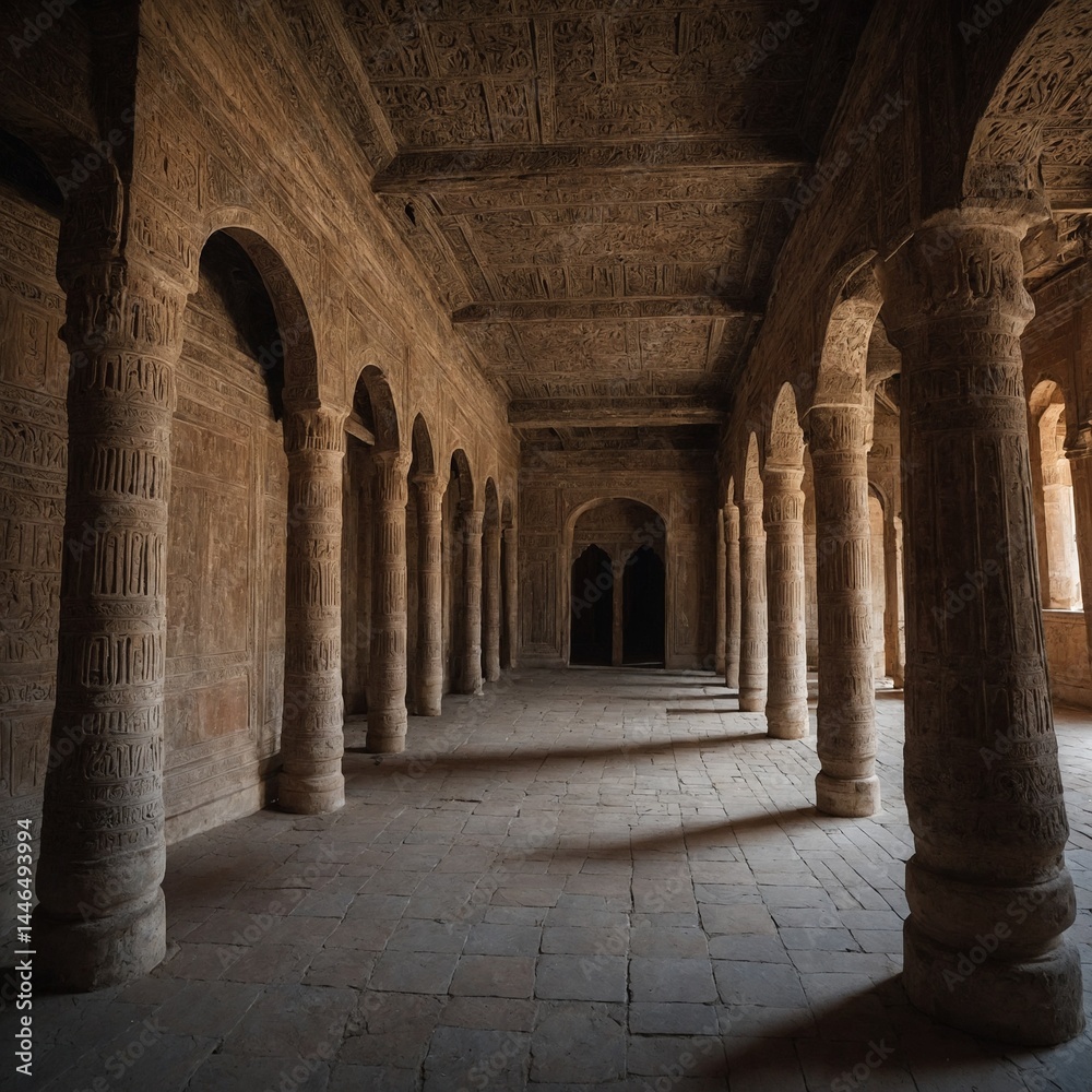 Obraz premium A palace where the corridors sing ancient songs.