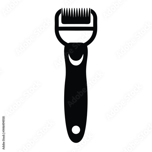 barber element isolated beard trimmer on white bac