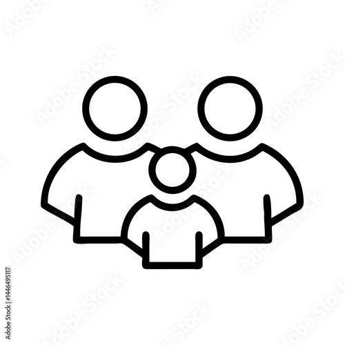 A Family Icon Design Scalable for Branding and Logo Use