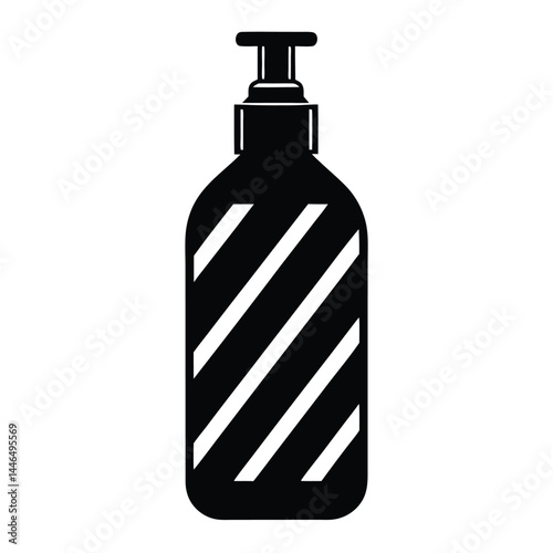 barber element isolated conditioner bottle on whit 