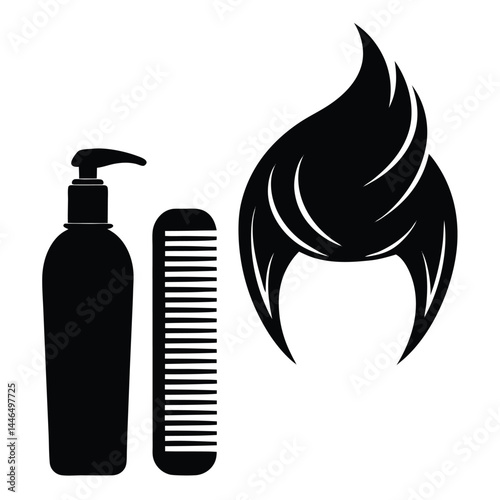 barber element isolated hair styling gel on white 