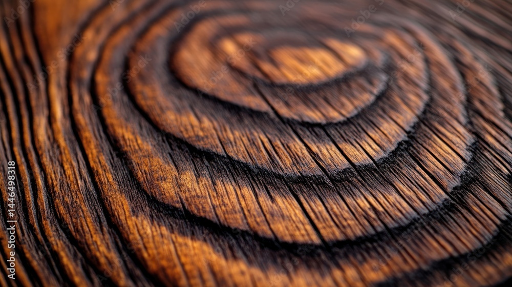 Fototapeta premium Detailed close-up of wood grain