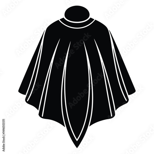 barber element isolated haircut cape on white back