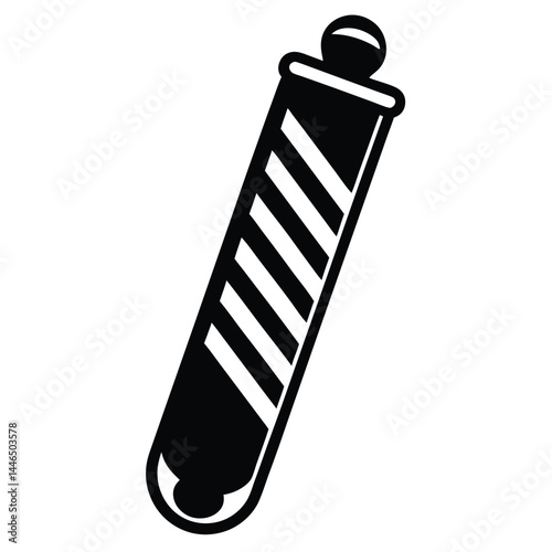 barber element isolated hairline pencil on white b
