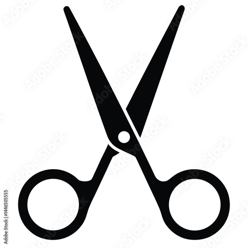 barber element isolated scissors on white backgrou