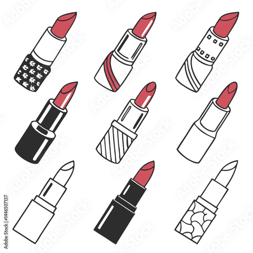 Stylish Lipstick Tube Designs for Branding and Logos