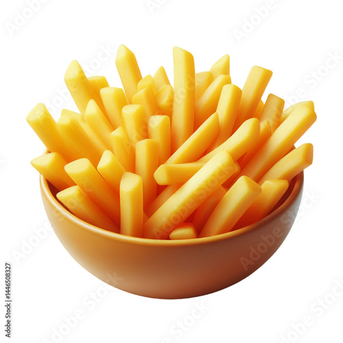 french fries in a white bowl