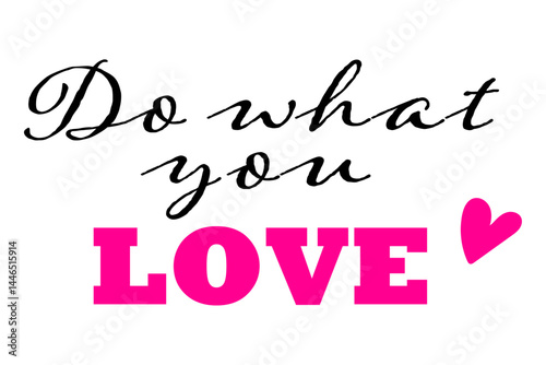 Do what you LOVE
おしゃれなロゴマーク（カリグラフィ）