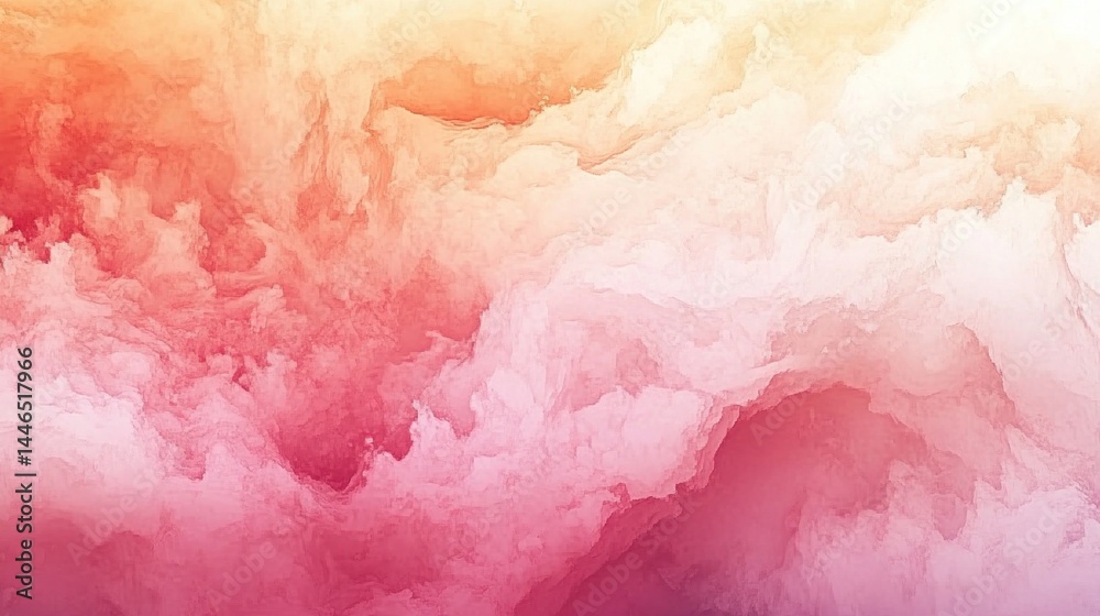 Fototapeta premium A vibrant, abstract landscape of soft, blended hues.