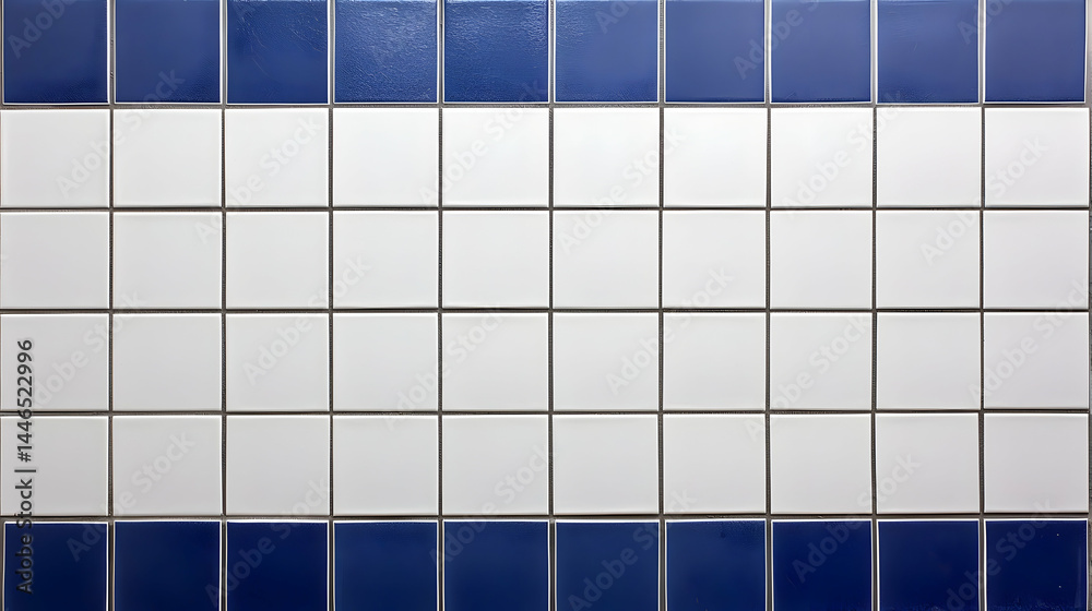 custom made wallpaper toronto digitalWhite and Blue Ceramic Tiles Arranged in a Grid Pattern Design