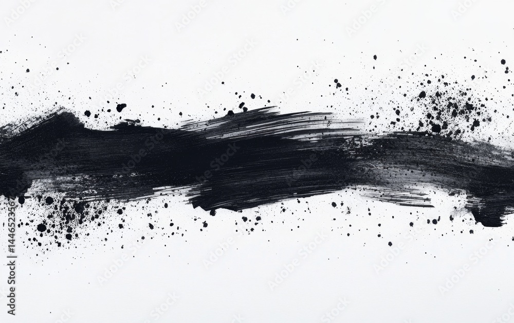 Abstract black paint stroke on white background (1) Abstract black paint stroke on white background (1)