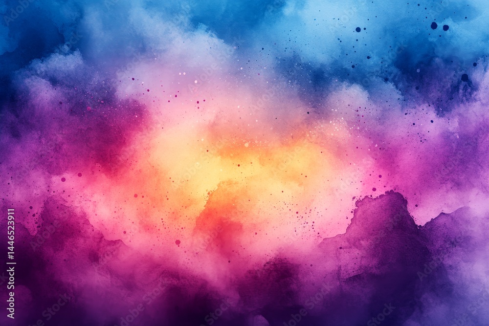 Fototapeta premium Colorful nebula, cosmic dust, vibrant space, background texture, design element