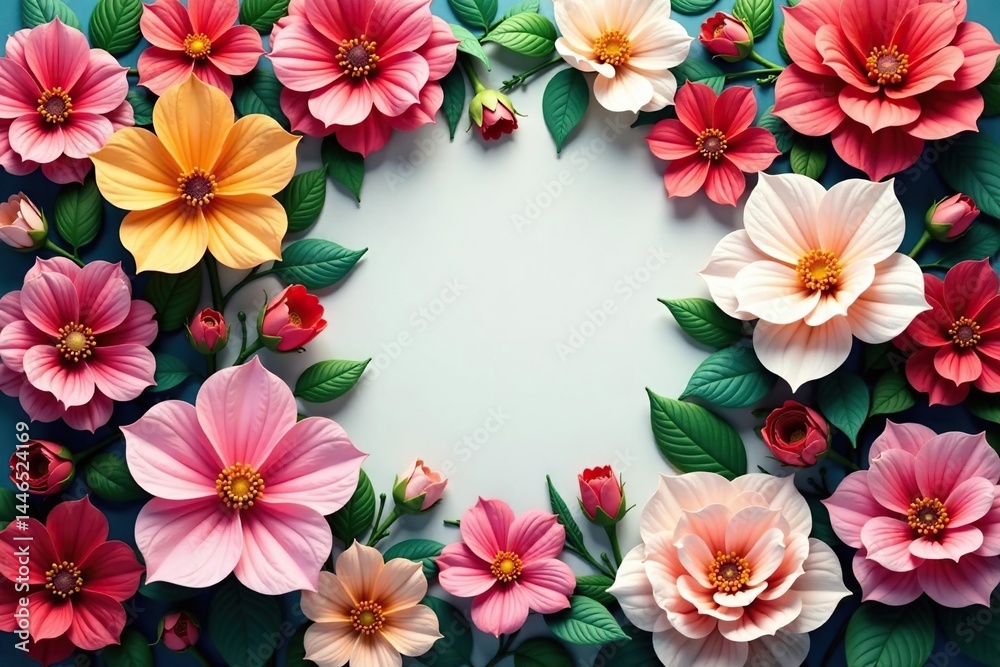 Continuous blooming flowers, intricate design, artwork, blossom Continuous blooming flowers, intricate design, artwork, blossom