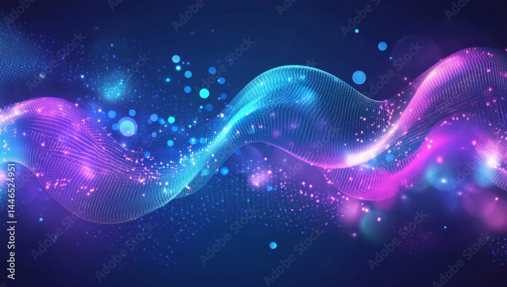 Fototapeta premium Abstract swirling vibrant waves