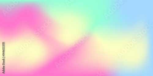 Abstract cirrus clouds. Light blue, pink color vector banner. Pastel gradient sky pattern. Blurred light fuzz colorful gradient background. Pastel smooth mesh shapes. Vector soft horizontal backdrop