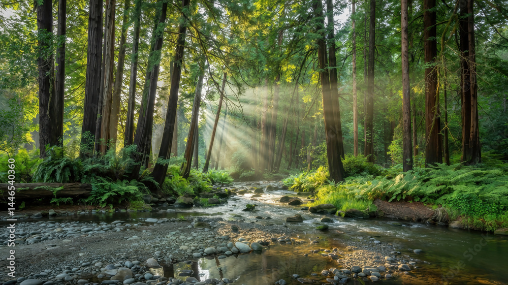 Golden Light in the Forest Golden Light in the Forest