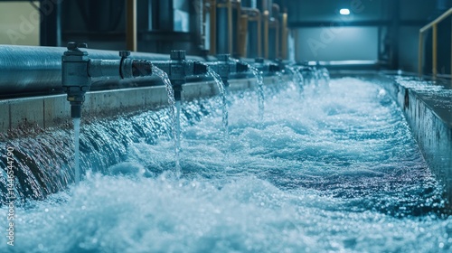 Industrial water treatment channels