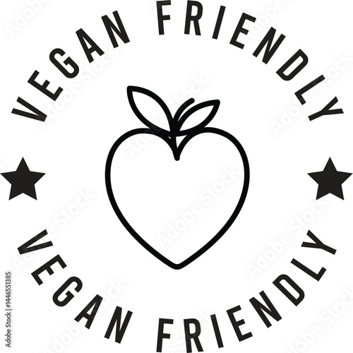vegan friendly icon design