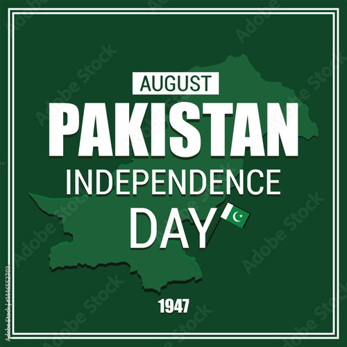 Pakistan Independence Day Vector Post