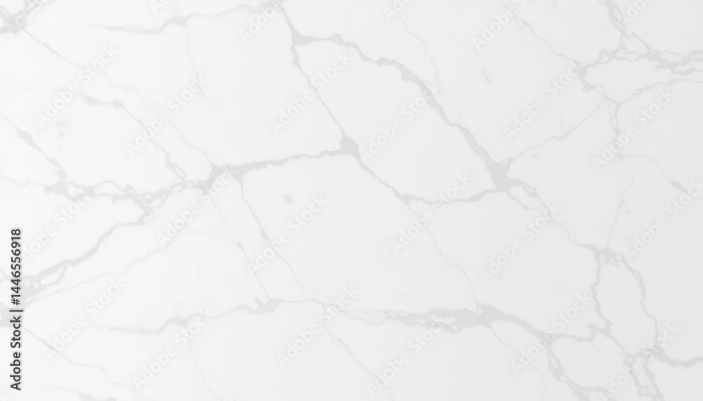 Obraz premium Abstract white marble texture with gray veining; clean, luxurious background, minimal, illustration