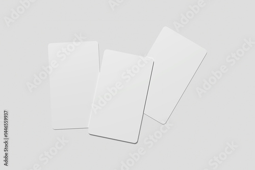 A Blank tarot card mock-up with a grey background, Vintage celestial mystical background for astrology, divination, tarot.