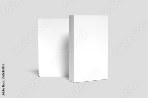 A Blank tarot card mock-up with a grey background, Vintage celestial mystical background for astrology, divination, tarot.