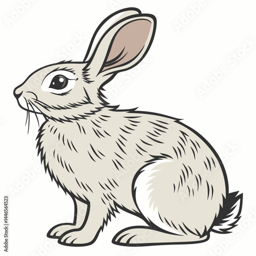 vector illustration of a rabbit