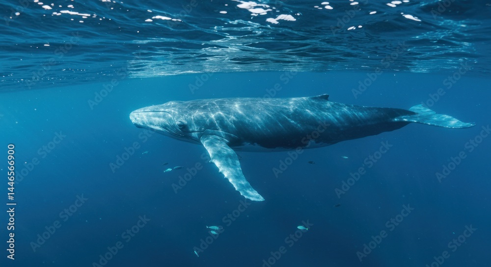 Fototapeta premium Underwater Whale Photo