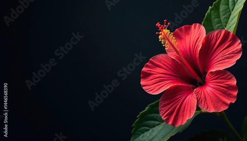 Stylized hibiscus flowers, bold outlines, dark background, illustration, blossom