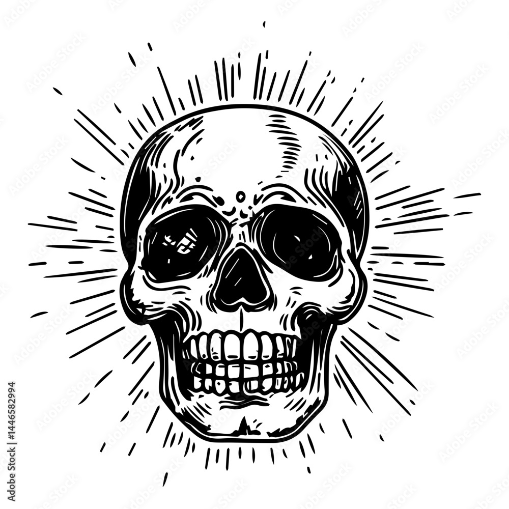 Obraz premium classic day of the dead skull, sugar skull