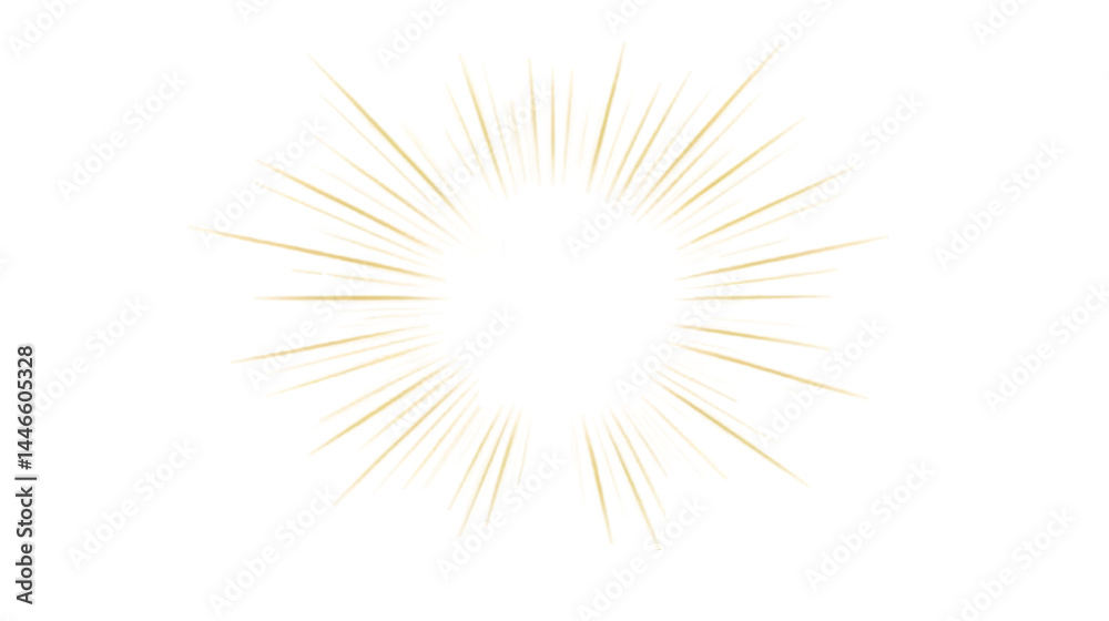 Fototapeta premium Abstract Exploding Light Illustration with Transparent Background