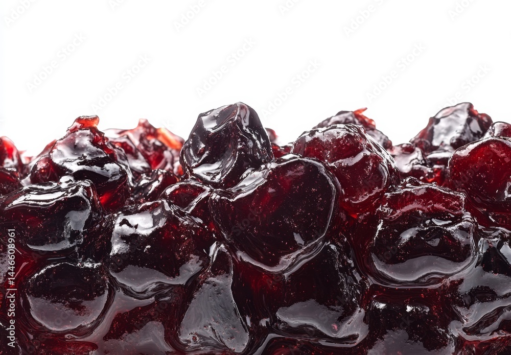 Close-up view of cherry jam Close-up view of cherry jam