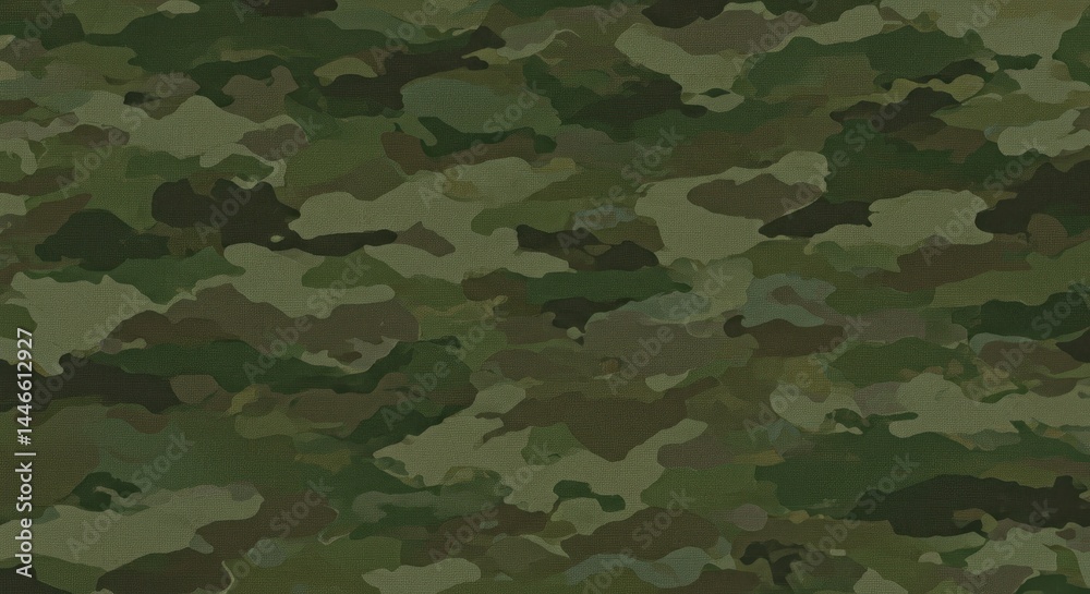 Fototapeta premium Camouflage Pattern Illustration