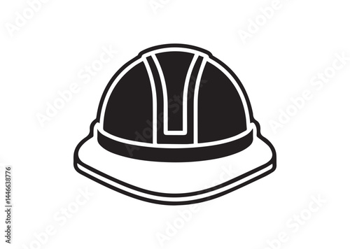 Hard hat Icon, Hard hat silhouette vector