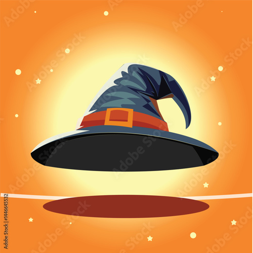 Art & Illustration 2D Flat cartoon jack-o'-lantern with glowing eyes and a big toothy smile. Great for Halloween designs, party invites, and spooky merchandise.