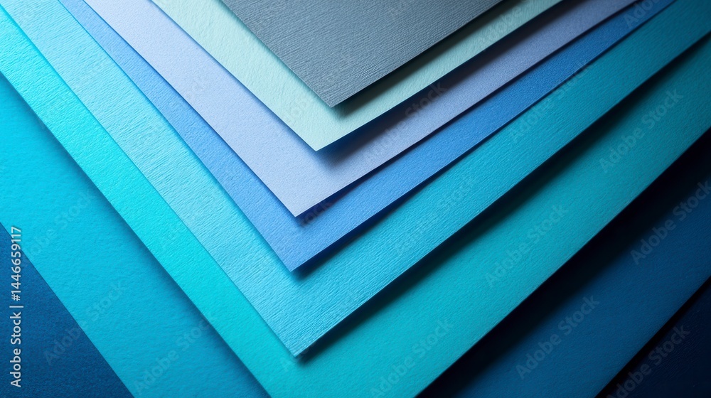 Obraz premium Layered Blue Paper Textures