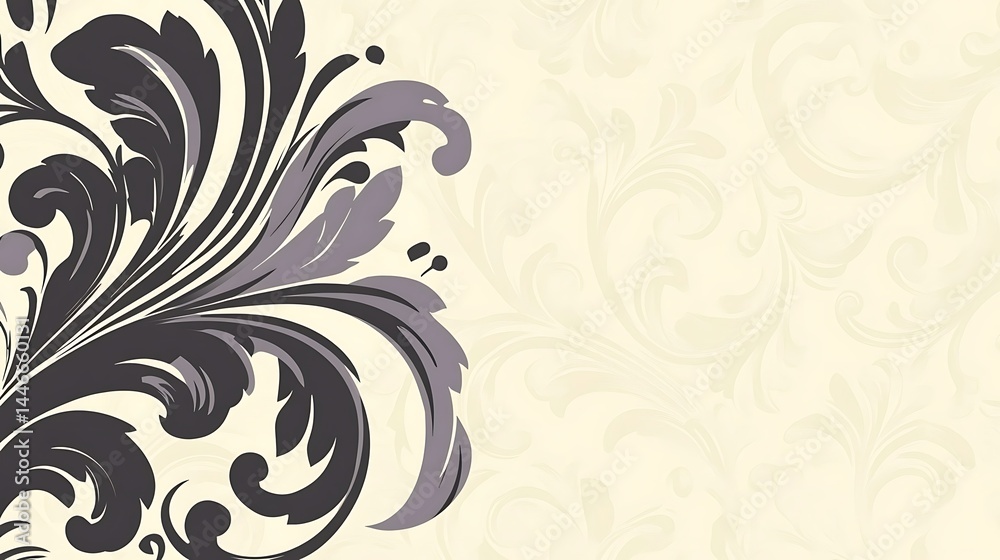 Elegant Flourish Design Background Elegant Flourish Design Background