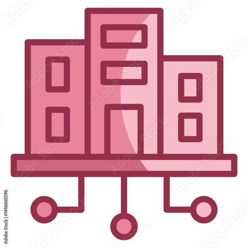 Metaverse Office Icon Element For Design