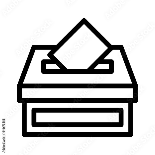 ballot envelope line icon