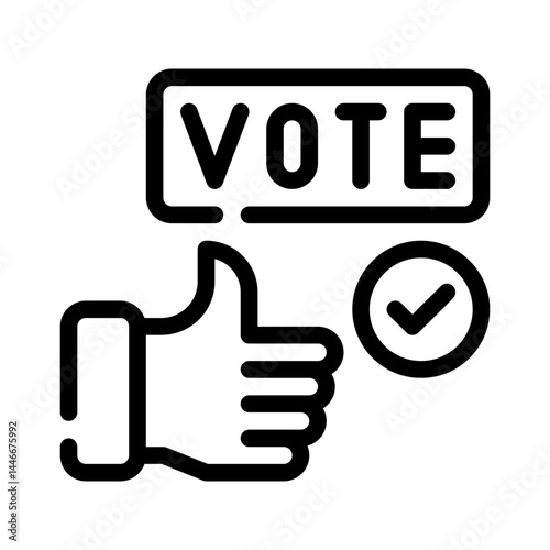thumbs up line icon
