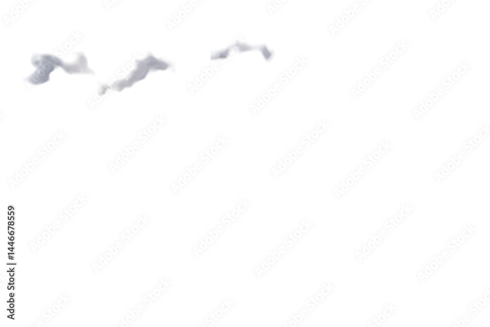 Obraz premium Abstract Light Gray Clouds Isolated Background Illustration