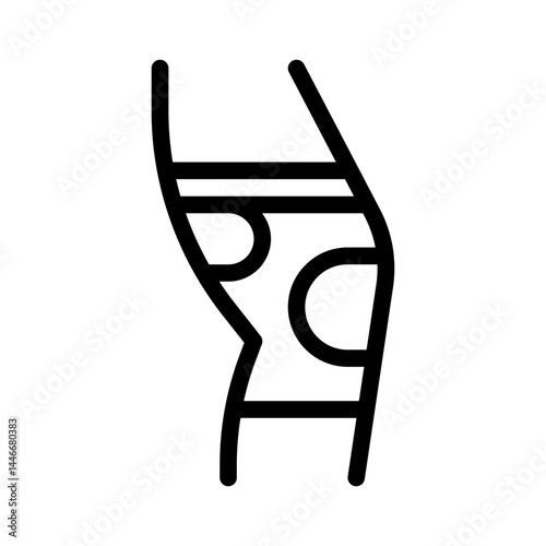 knee pads line icon