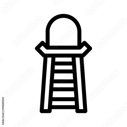 referee chair line icon