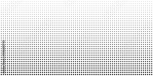 Halftone gradient. Dotted gradient, smooth dots spraying and halftones dot background seamless horizontal geometric pattern vector template set eps 10