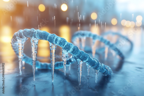 dna encased ice frozen immoblie stagnation