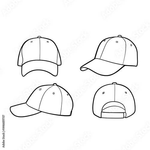 baseball cap vector illustration