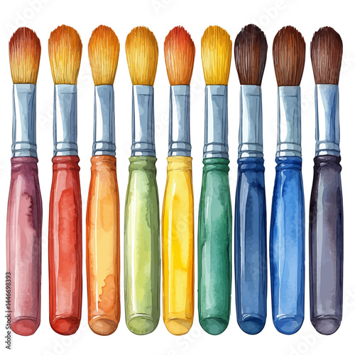 illustration of Small, watercolor vector, isolated on a white background.