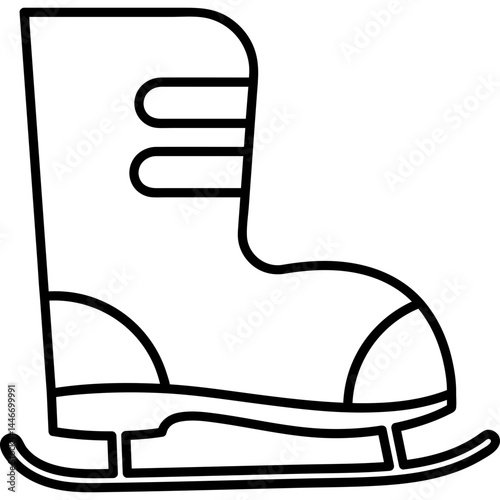 Creative Vector Designs for Flat Ice Skates and Winter Sports