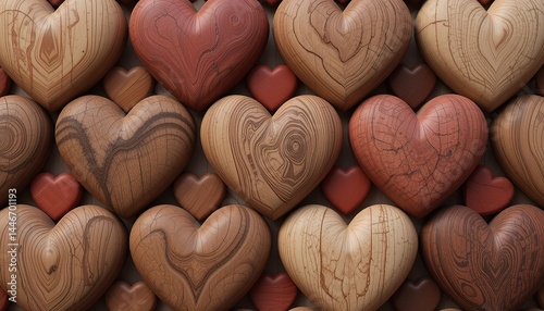 Rustic Wooden Hearts – Love in Every Grain