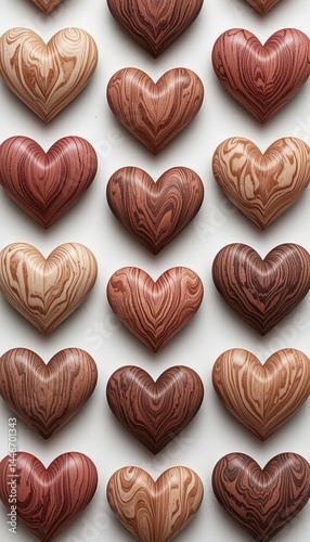 Rustic Wooden Hearts – Love in Every Grain